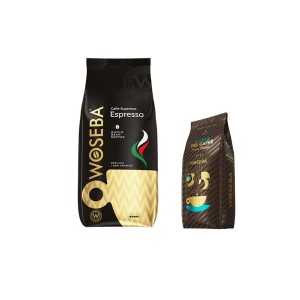 Woseba Espresso кафе на зърна 1 кг + подарък Crema Classico мляно кафе