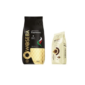 Woseba Espresso кафе на зърна 1 кг + подарък Gusto Delicato мляно кафе