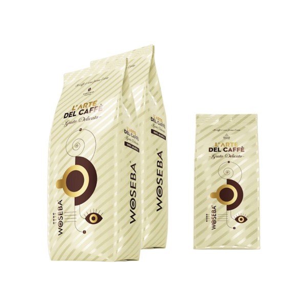 Woseba Gusto Delicato кафе на зърна 2 кг + подарък Gusto Delicato кафе на зърна