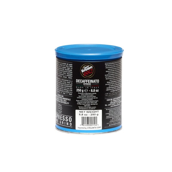 Caffe Vergnano 1882 Безкофеиново мляно кафе 250 г в кутия