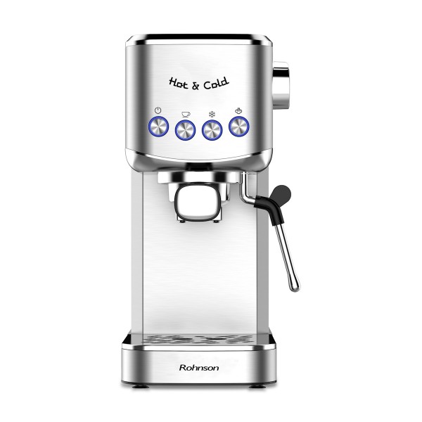 Rohnson R-98013 кафемашина от неръждаема стомана за горещо и студено кафе