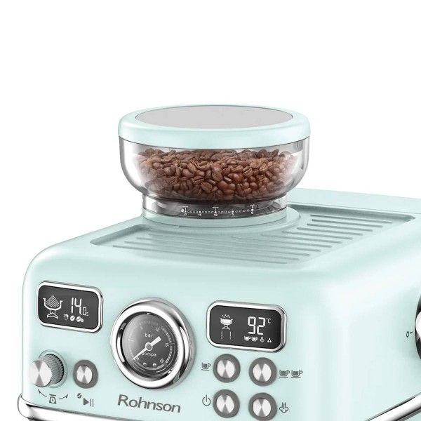 Rohnson R-98250G Кафемашина за еспресо с кафемелачка