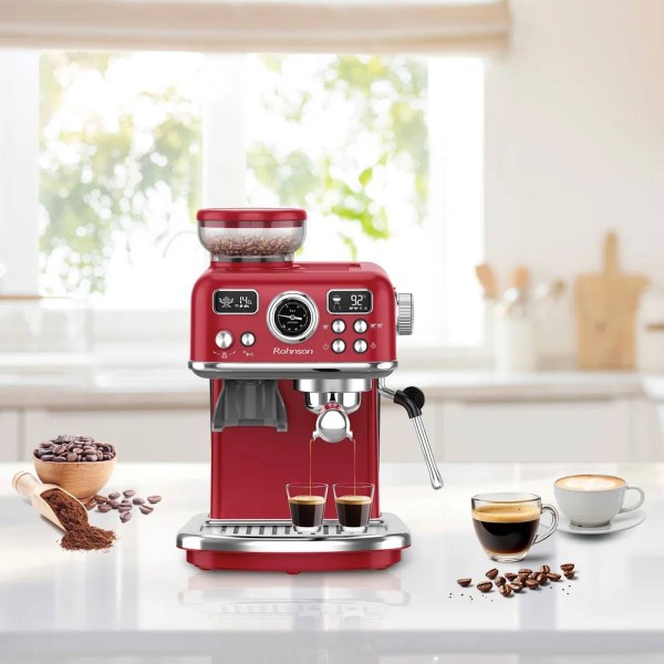 Rohnson R-98250R Кафемашина за еспресо с кафемелачка