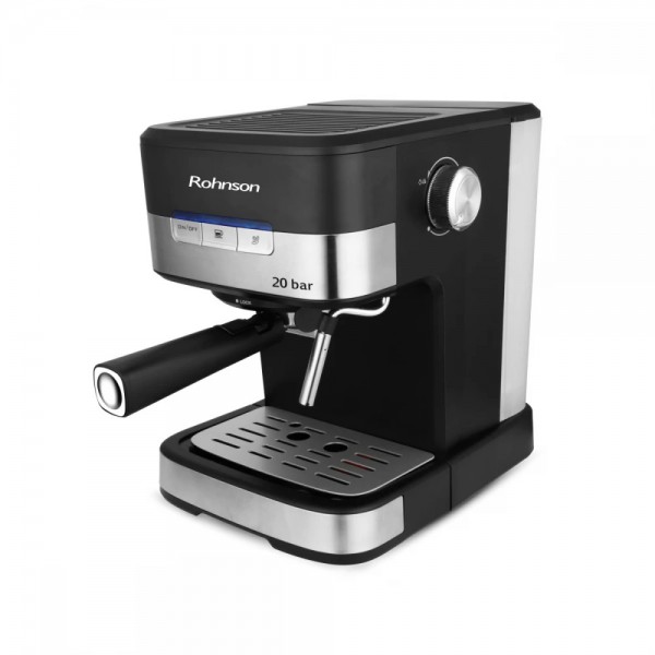 Rohnson R-989 Кафемашина за еспресо с ръкохватка, 850W, 20 бара помпа