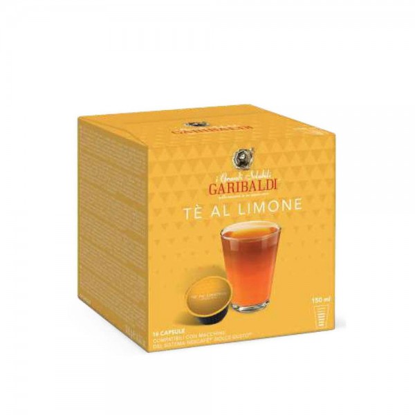 Garibaldi Te Al Limone 16 бр капсули съвместими с Dolce Gusto