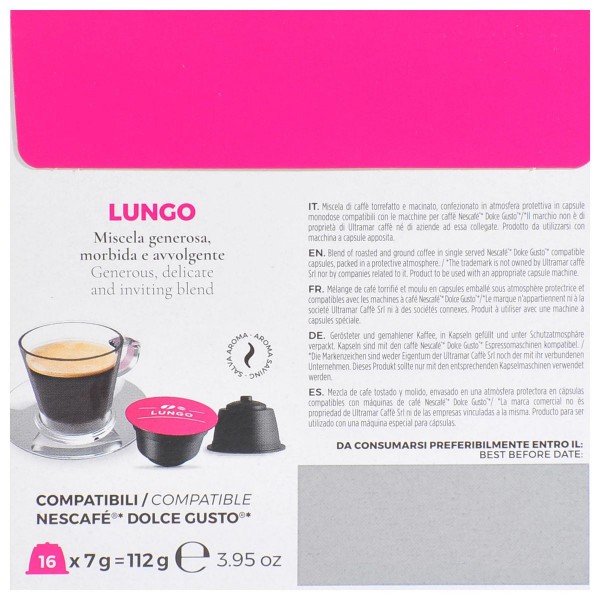 Must Lungo 16 бр. Кафе капсули, съвместими с Dolce Gusto