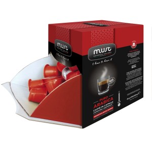 Must Puro Arabica 100 броя Кафе капсули съвместими с Nespresso система