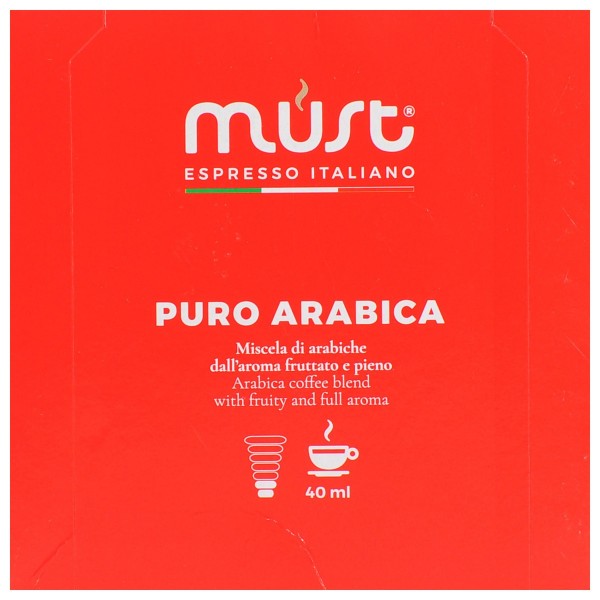 Промо пакет Must Puro Arabica, 6 х 16 бр. кафе капсули, съвместими с Dolce Gusto