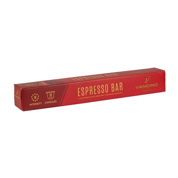 Vandino Alluminio Espresso Bar 10 бр. Кафе капсули Nespresso