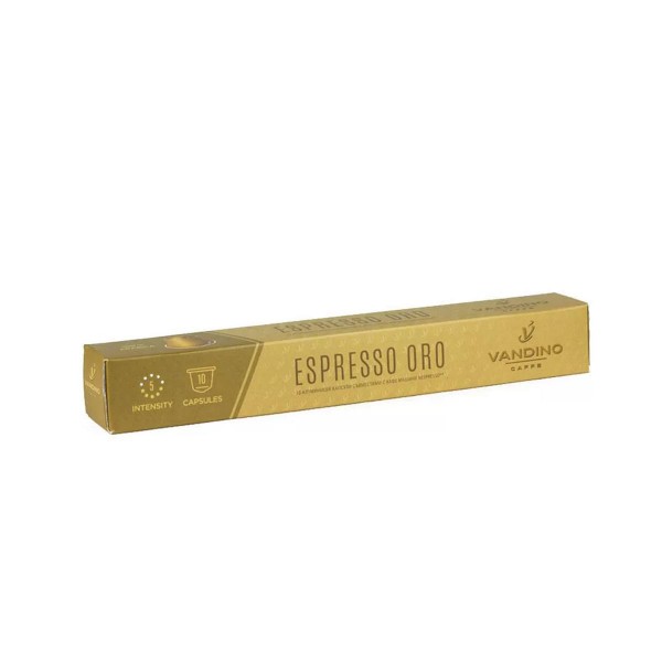 Vandino Alluminio Espresso Oro 10 бр. Кафе капсули Nespresso