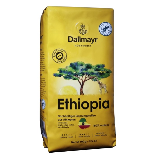 Dallmayr Ethiopia кафе на зърна 100% Арабика, 500 г 