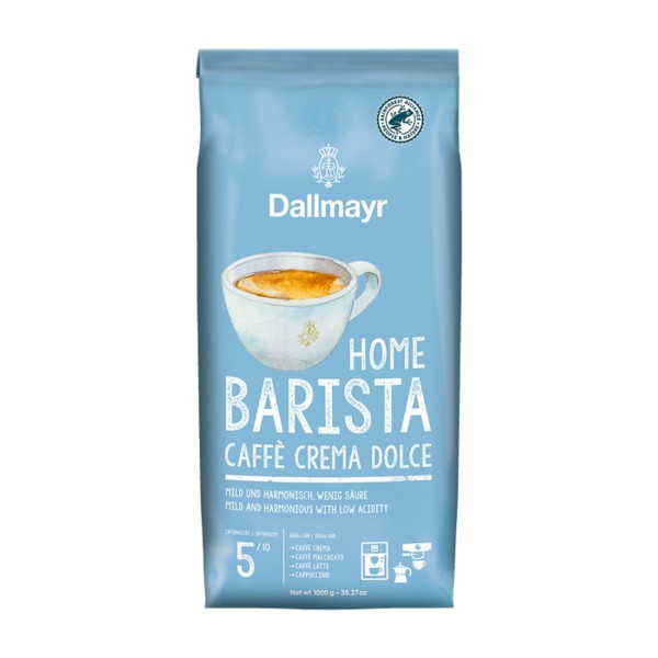 Dallmayr Home Barista Caffe Crema Dolce кафе на зърна 1 кг