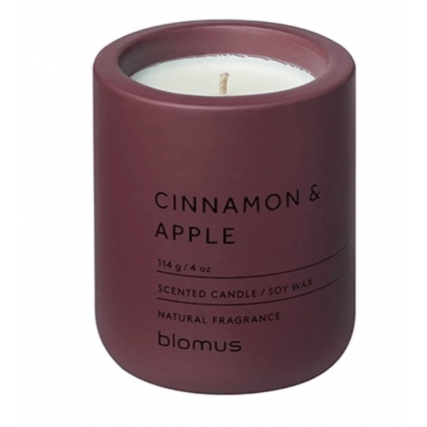 BLOMUS Ароматна свещ FRAGA, размер S - аромат Cinnamon & Apple - цвят Port