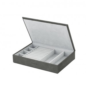 BLOMUS Кутия за бижута “SAHLA“, размер M - цвят сив (Pewter)