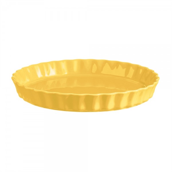 EMILE HENRY Керамична форма за тарт Ø 29,5 см "TART DISH"- цвят жълт