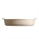 EMILE HENRY Керамична овална форма за печене "LARGE OVAL OVEN DISH" - 41,5 х 26,5 см - цвят екрю