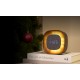 GINGKO Квадратен часовник/будилник и смарт лампа “Lumos“ - орех