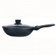 SKK Индукционен тиган WOK с мобилна дръжка и капак - h 8,5см - ∅ 30