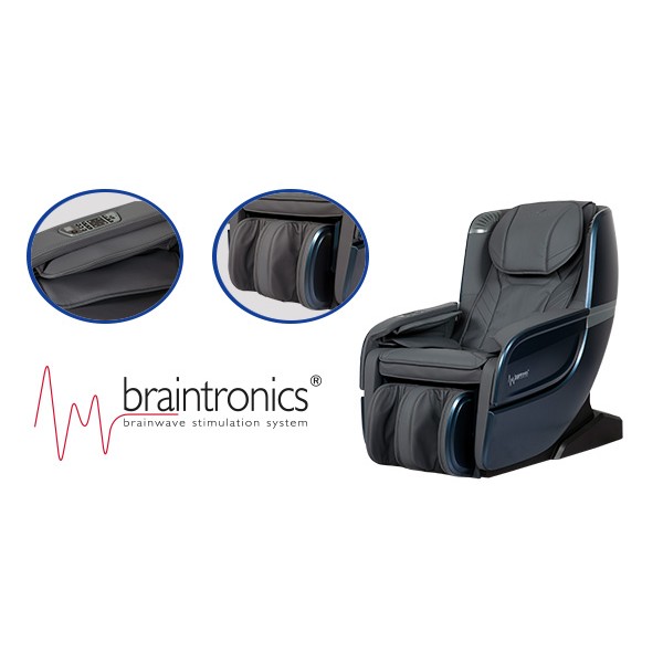 CASADA Масажен стол “ECOSONIC“ със система Braintronics® - цвят тъмно сиво/ сребристо