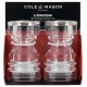 COLE & MASON Акрилен комплект за сол и пипер LONDON - 8,6 см.