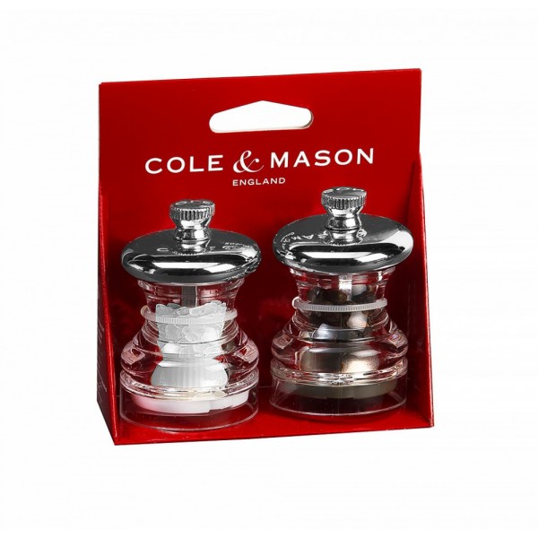 COLE & MASON Комплект мелнички за сол и пипер “PO3“ - 6,5 см.