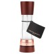 COLE & MASON Мелничка за сол “DERWENT CHESTNUT ROSE GOLD“ - 19 см. - с механизъм за прецизност - цвят орех / розово злато