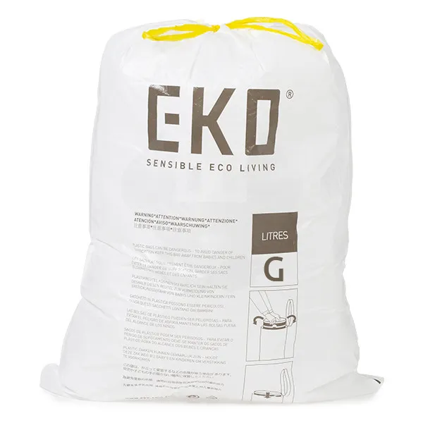 EKO 10 бр. Торби за смет с връзки EKO, размер G, 50-90 л.