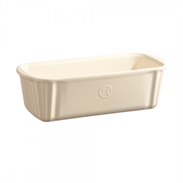 EMILE HENRY Керамична правоъгълна форма за печене "LOAF BAKING DISH" - 31,5 х 13,5 х 9 - цвят екрю