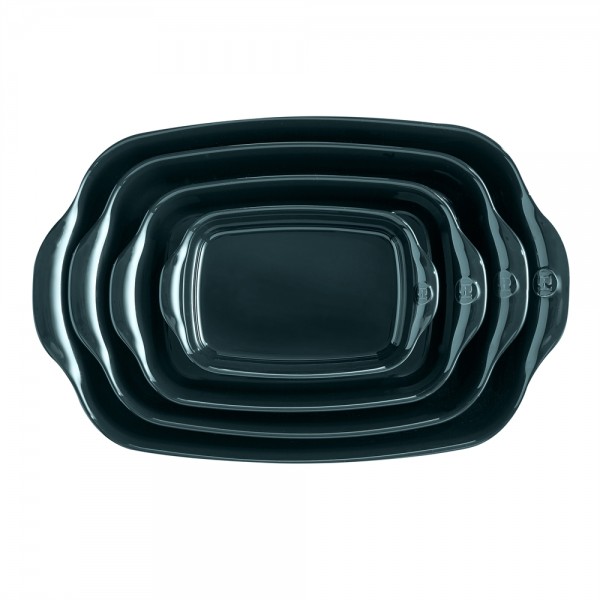 EMILE HENRY Керамична тава "INDIVIDUAL OVEN DISH"- 22х15см - цвят зелен кедър