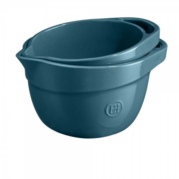 EMILE HENRY Купа за смесване "MIXING BOWL" - 2,5 л - цвят синьо-зелен