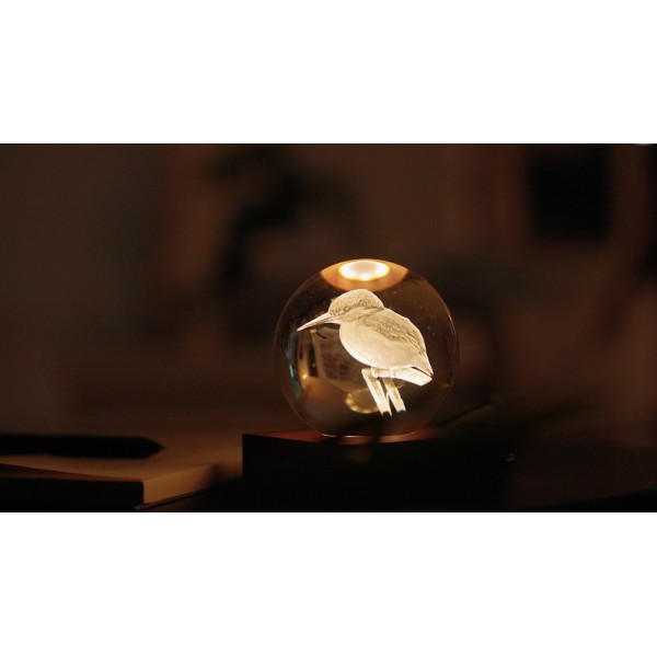 GINGKO 3D Смарт лампа “Amber Crystal“ - Рибарче