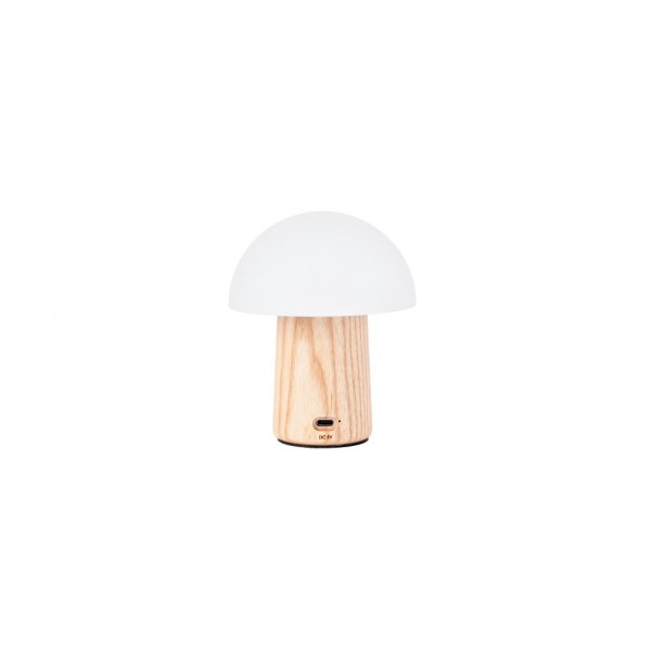 GINGKO Смарт лампа “Alice Mushroom“ М - 12,5 см./бял ясен