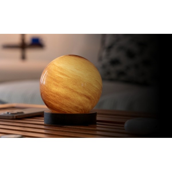 GINGKO Смарт лампа “AstraGlass“ пясъчна буря - размер L