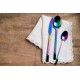 HERDMAR Комплект прибори за хранене “SPIGA“- 36 части - Rainbow / дъга / - PVD покритие