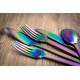 HERDMAR Комплект прибори за хранене “SPIGA“- 36 части - Rainbow / дъга / - PVD покритие