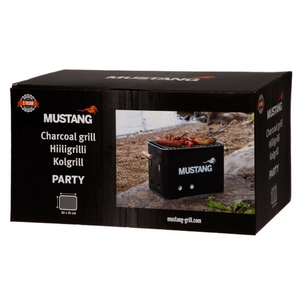 MUSTANG Барбекю на дървени въглища “Party“