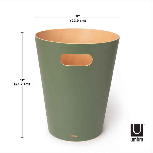 UMBRA Кошче за боклук “Woodrow“ 7,5 л. - цвят смърч