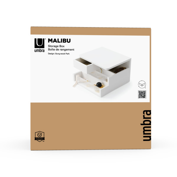 UMBRA Кутия за бижута и аксесоари “MALIBU“ - цвят бял