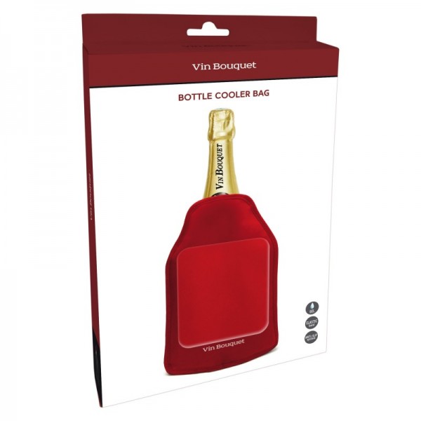 Vin Bouquet Охладител за бутилки с гел - червен
