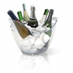 Vin Bouquet Прозрачен охладител за бутилки "ICE BUCKET" - за 6 бутилки