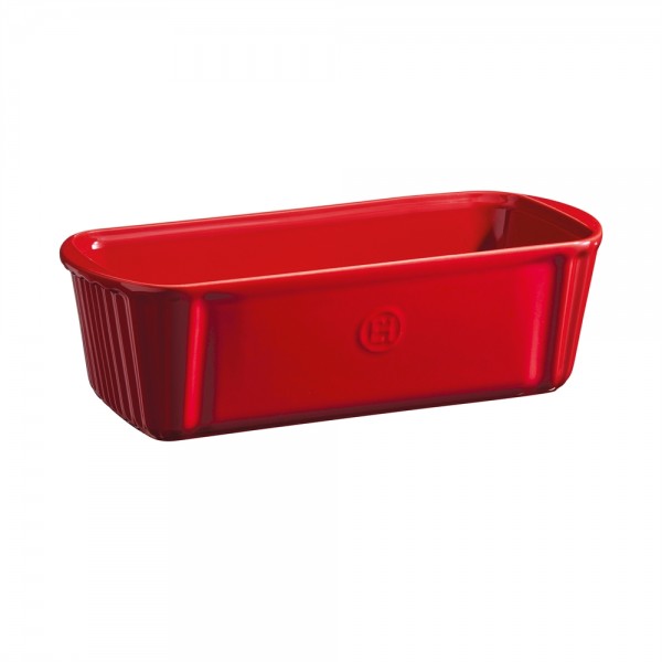 EMILE HENRY Керамична правоъгълна форма за печене "LOAF BAKING DISH" - 31,5 х 13,5 - цвят червен