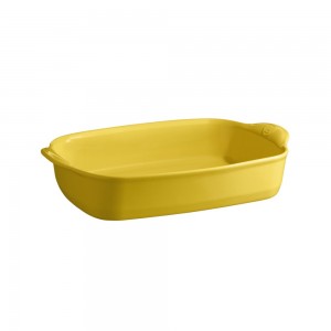 EMILE HENRY Керамична тава "RECTANGULAR OVEN DISH"- 36,5 х 23,5 см - цвят жълт