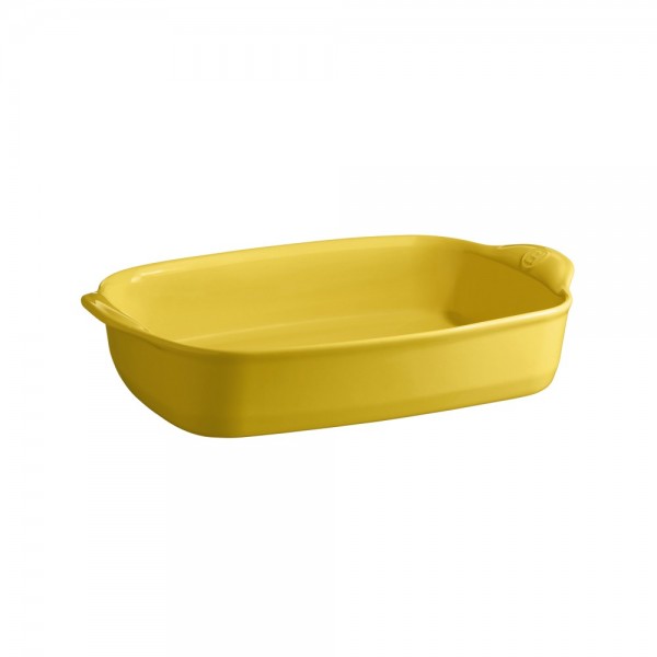 EMILE HENRY Керамична тава "RECTANGULAR OVEN DISH"- 36,5 х 23,5 см - цвят жълт