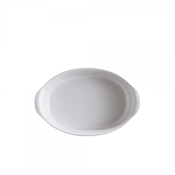 EMILE HENRY Керамична тава "SMALL OVAL OVEN DISH" - цвят бял