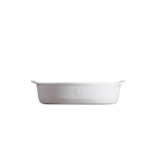 EMILE HENRY Керамична тава "SMALL OVAL OVEN DISH" - цвят бял