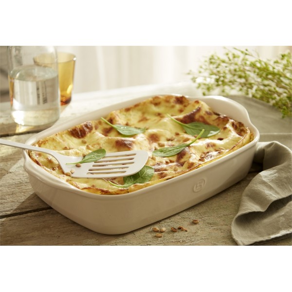 EMILE HENRY Керамична тава " SMALL RECTANGULAR OVEN DISH"- 30х19 см - цвят екрю