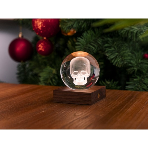 GINGKO 3D Смарт лампа “Amber Crystal“ - Череп