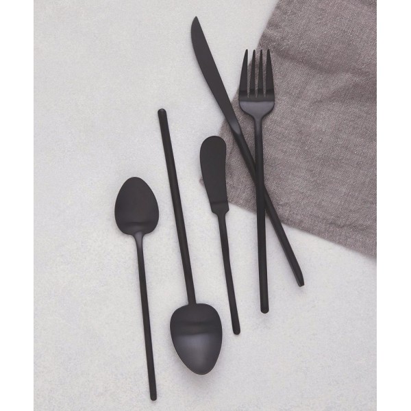 HERDMAR Прибори за хранене “STICK“- 24 части - черен мат