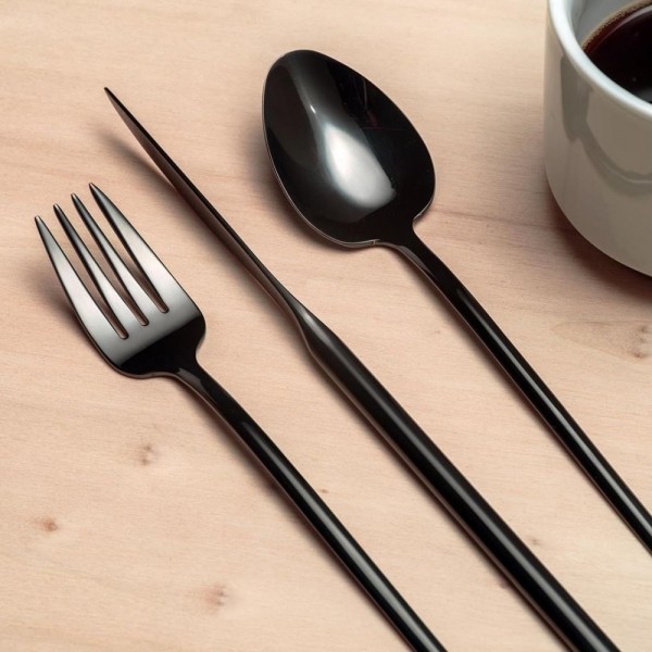 HERDMAR Прибори за хранене “STICK“- 24 части - черен мат