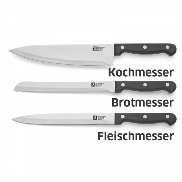 Richardson Sheffield Комплект ножове ARTISAN 9 бр. в дървен блок